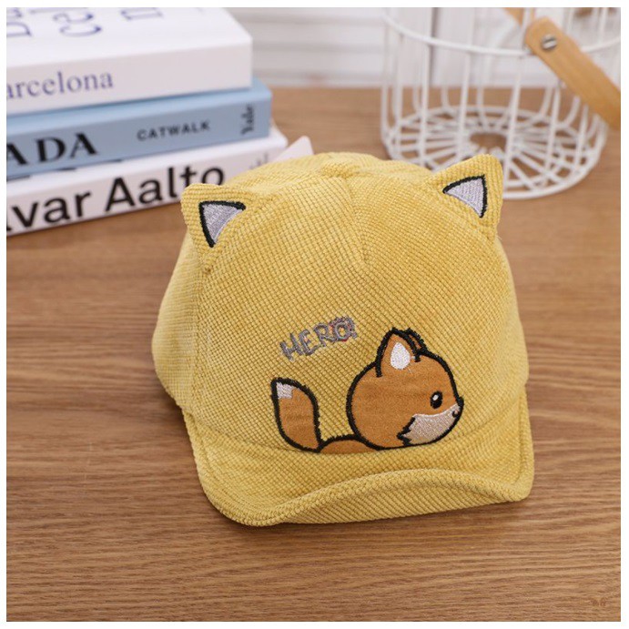 High Quality Topi Import 0 - 4 Tahun Anak / Bayi Baseball HERO Fox Fleece CBKS VC