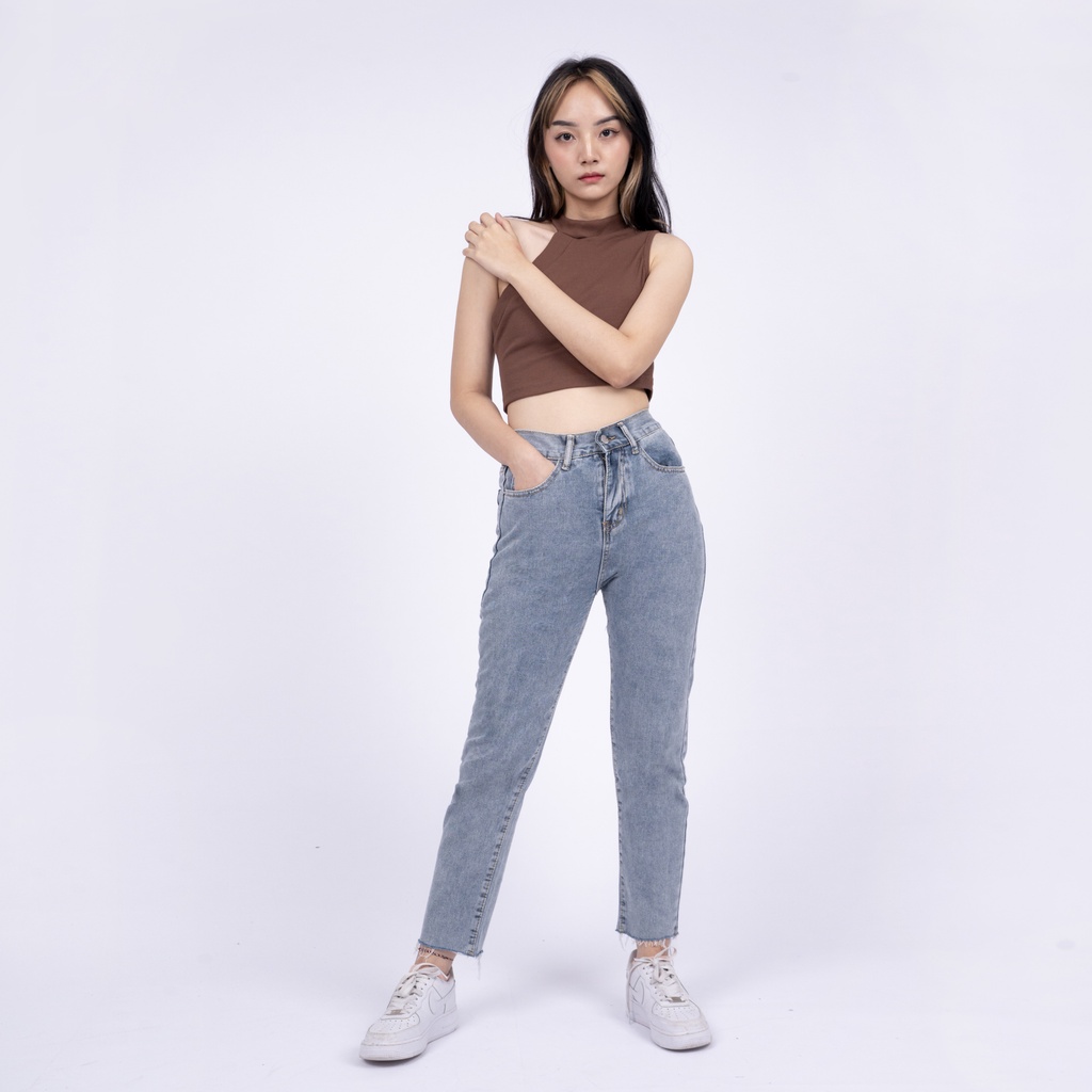 VIERLIN - Jeans 7297 - BASIC HIGHWAIST JEANS