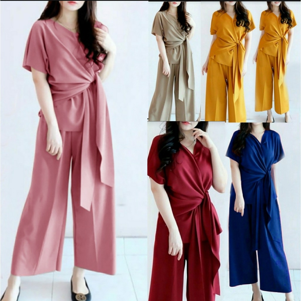 [HNFK] Setelan Wanita / Baju Setelan / Stelan Wanita Korea / Setelan / Stelan Jumbo