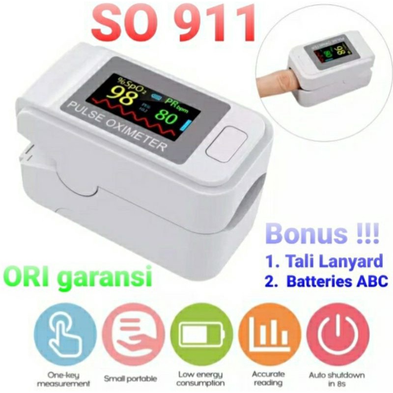 Oximeter SO911 LCD HD White/ Oximeter TFT OLED  Blue / Pulse Oximeter / Fingertip Pulse Oximeter