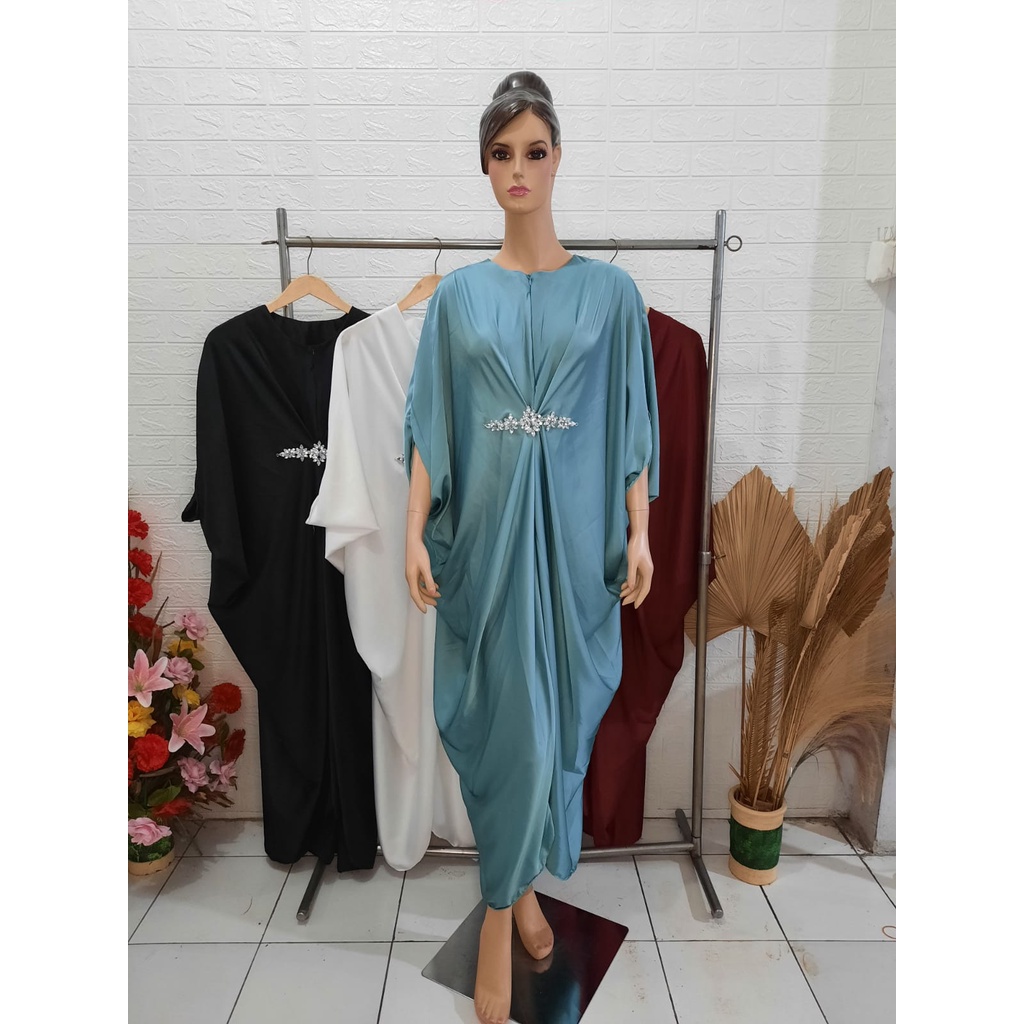 (TERMURA) GAMIS KAFTAN TERBARU / GAMIS KAFTAN MEWAH / BAJU KAFTAN TERBARU /BAJU KAFTAN BERASESORIS/BAJU LEBARAN