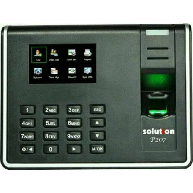 SOLUTION P-207 -Mesin Absen/Absensi Sidik Jari/Finger Scan