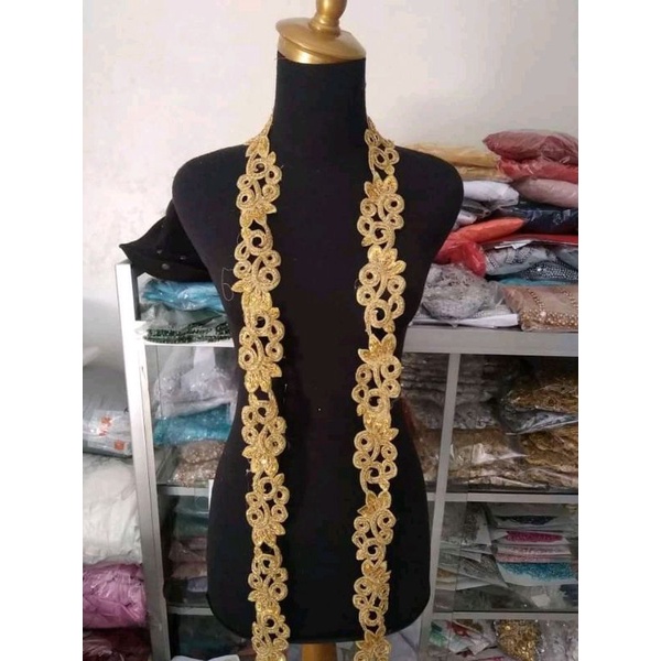 renda pinggiran buat baju pengantin, renda kebaya renda gaun renda bordir