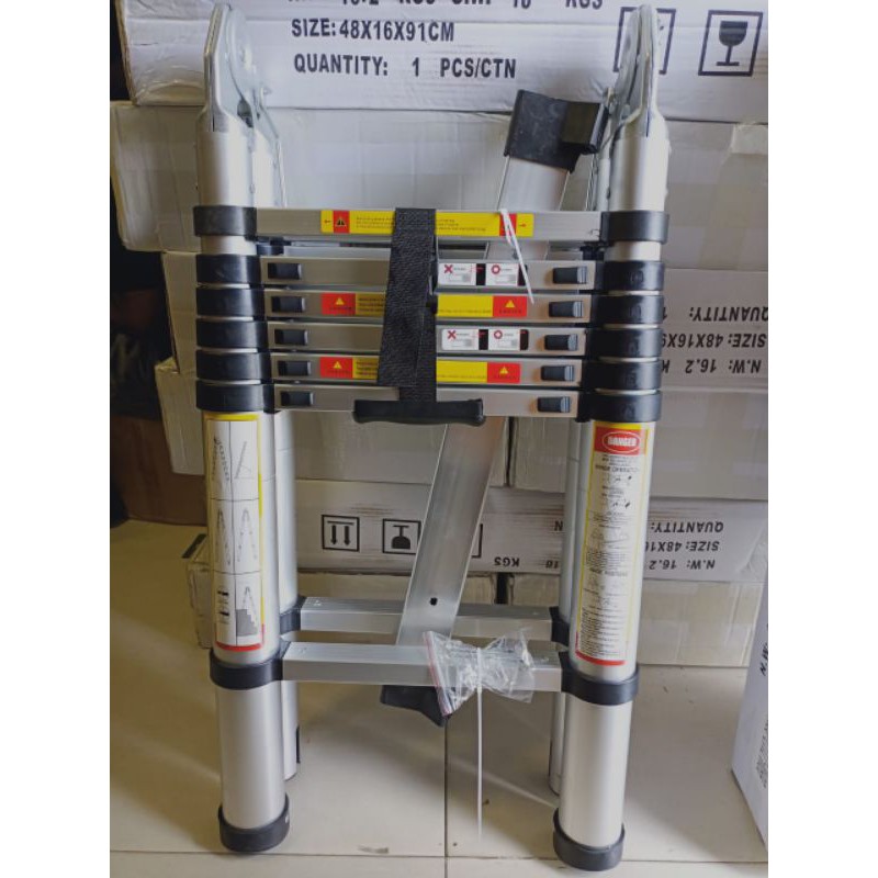 Tangga 4.4 meter Double Telescopic-Bagus