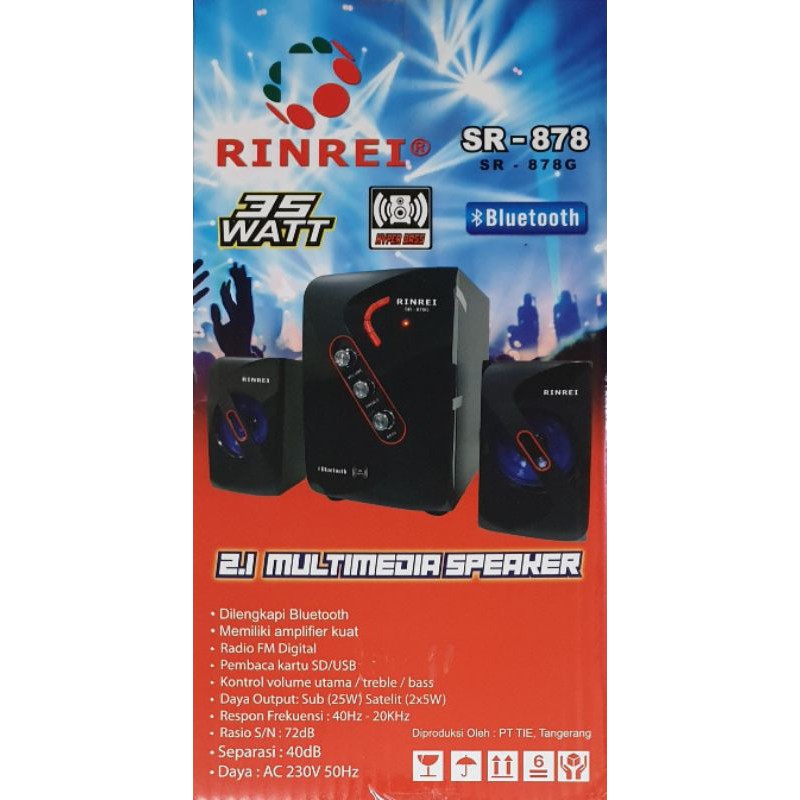 Speaker Bluetooth Rinrei SR878G Radio