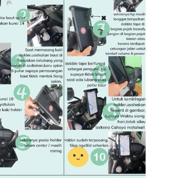 ☟ As Holder hp motor phone holder spion original terbaik ✿