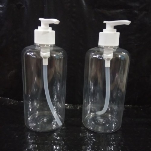 Botol Pump 500ml // botol pump bening 500ml // botol plastik TERMURAH PUMP HDPE Berkualitas