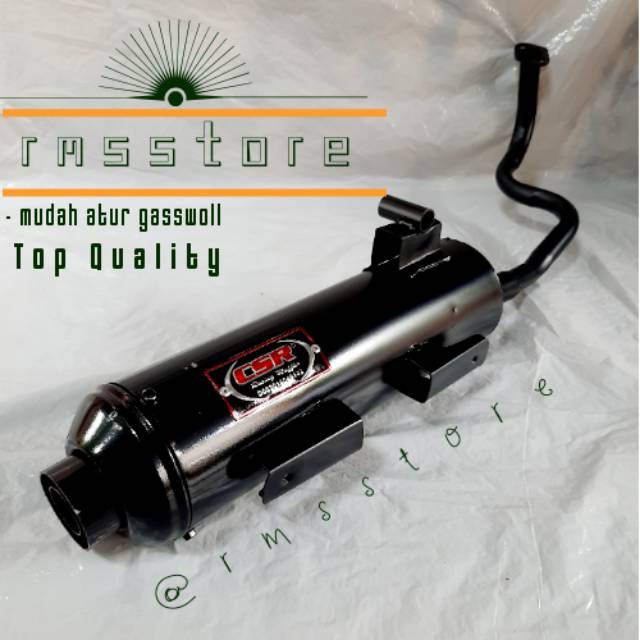 KNALPOT BOBOKAN RACING CSR VARIO 125 TECHNO / VARIO 125 FI LAMA TERLARIS MURAH