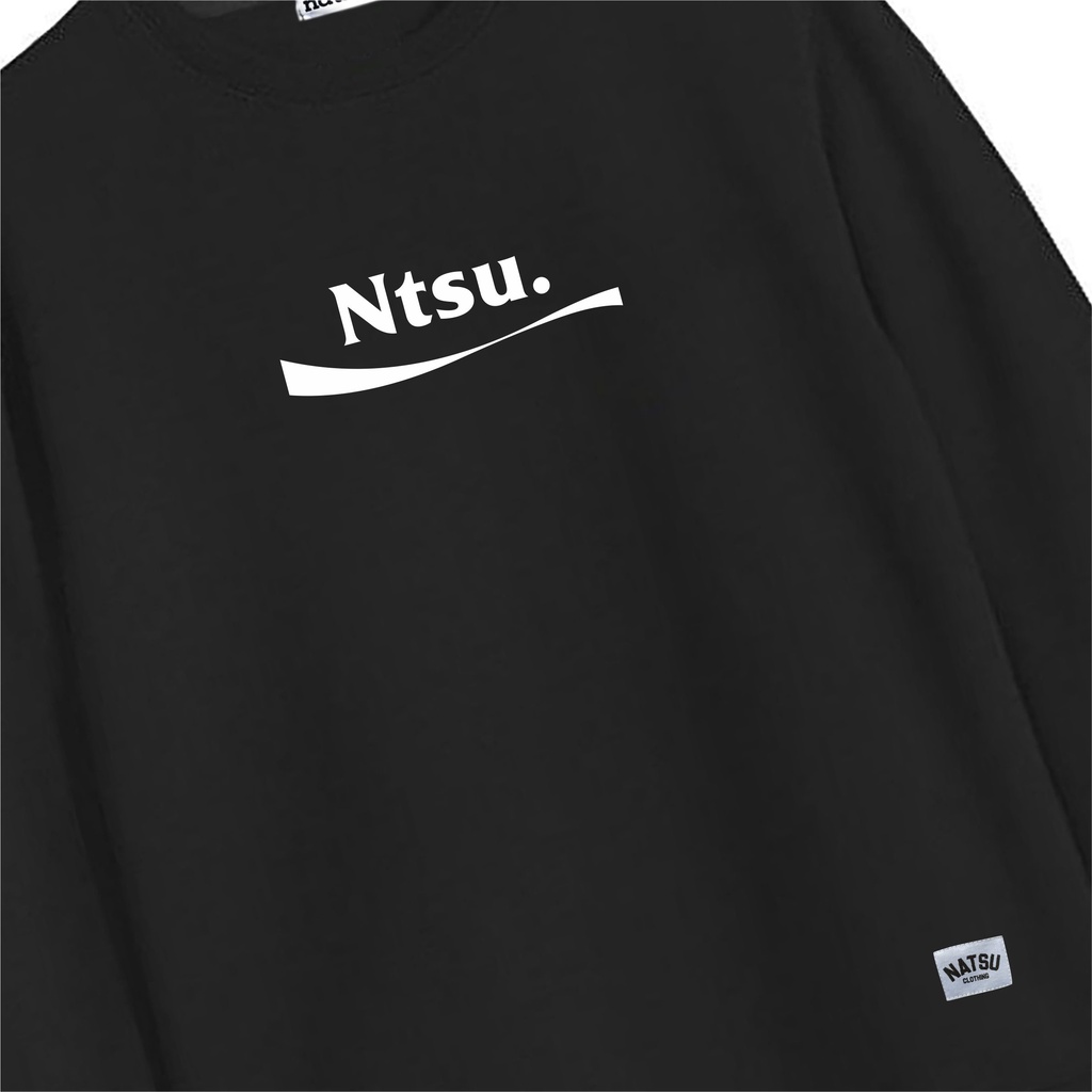 Sweater Crewnect Pria dan Wanita Natsu Co. - Ntsu. Putih