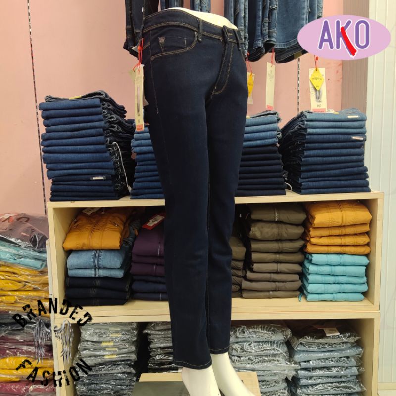 CELANA JEANS WANITA REGULER BRAND AKO JEANS 16-2548 ~