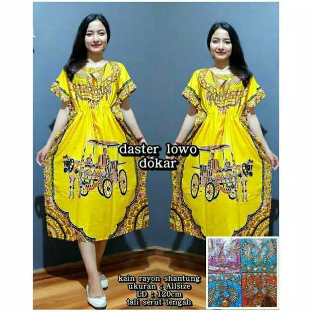 Daster Jumbo Valentine Coklat Queen Batik Pekalongan