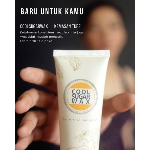 (ada FREE GIFT loh) COOLSUGAR Cool Sugar Wax  TUBE / Kit Lemon Size S