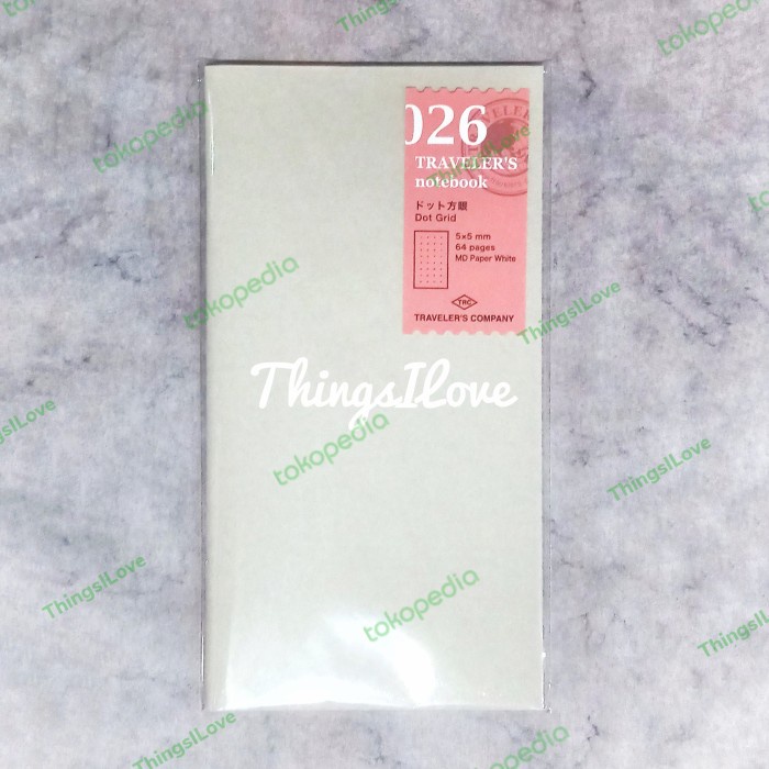 

Aman Midori Traveler'S Notebook Refill - 026 Dot Grid - Authentic Gilaa!!!