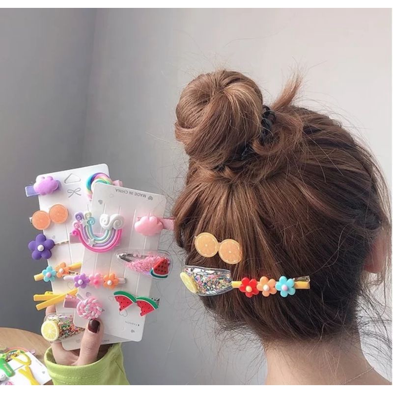 10PCS JEPIT RAMBUT ANAK / JEPITAN RAMBUT ANAK MOTIF KARAKTER KARTUN / HAIRPIN JEPIT RAMBUT ANAK IMPORT