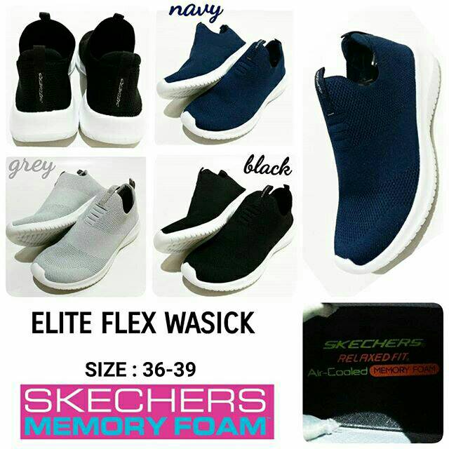 Sepatu Skechers Woman Slip On Elite Flex Wasick 2 Murah Dan Terbaru