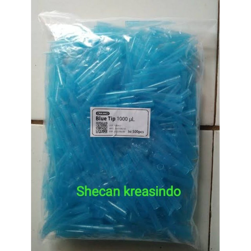 Blue Tip Gilson penampung sementara dari cairan yang akan dipindahkan ke alat lab