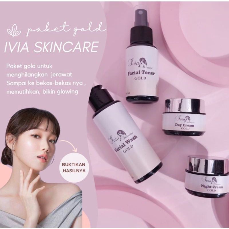 ivia skincare paket gold