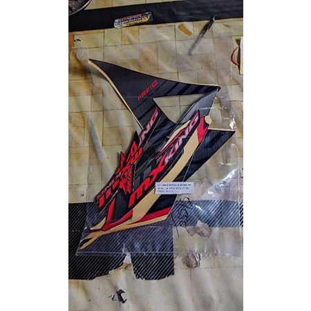 striping  mx king ori tahun 2015 warna hitam