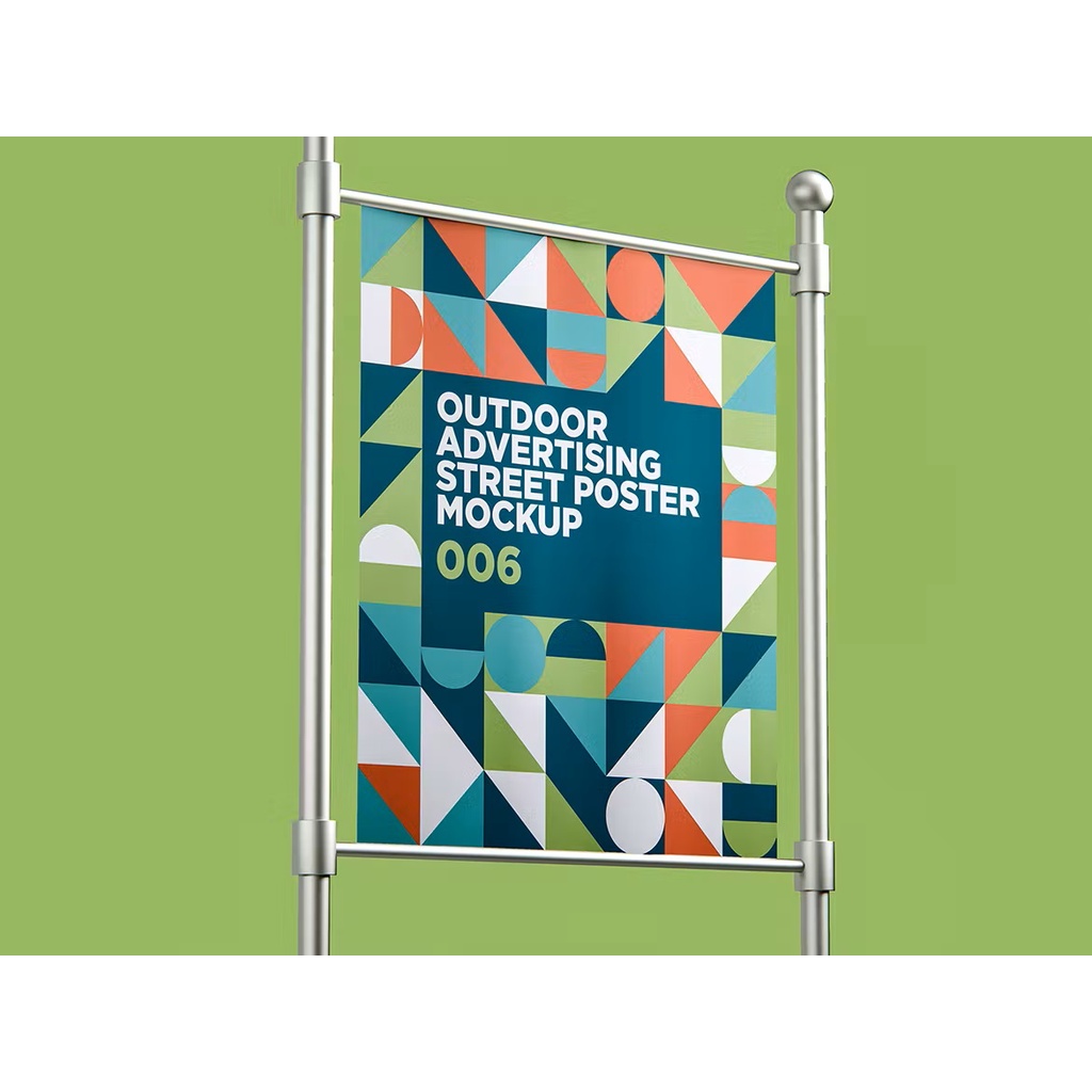 Outdoor Advertising Street Poster Mockup