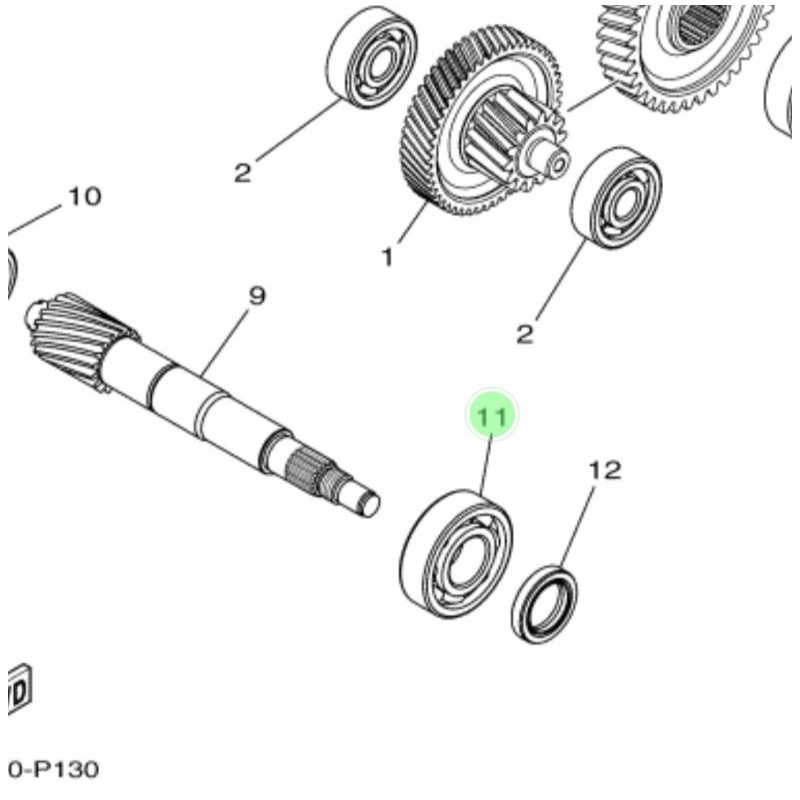 LAKER BEARING AS PULLY BELAKANG NMAX AEROX MIO M3 FREEGO SOUL GT X RIDE FINO 125 ORIGINAL