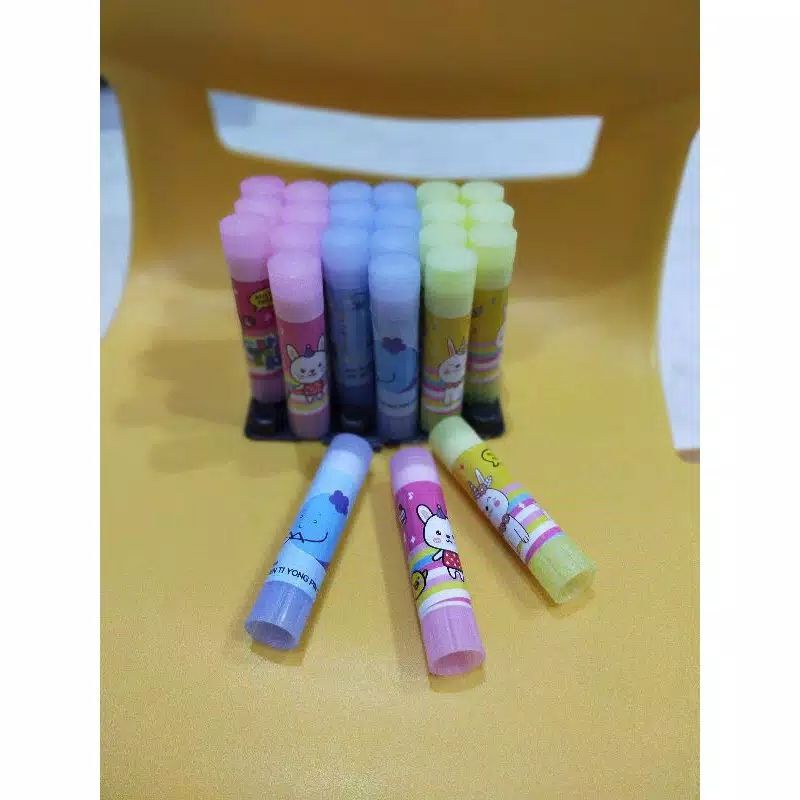 Glue Stick Fancy Kecil 10 Gram Lem Stik Kertas Kecil Praktis