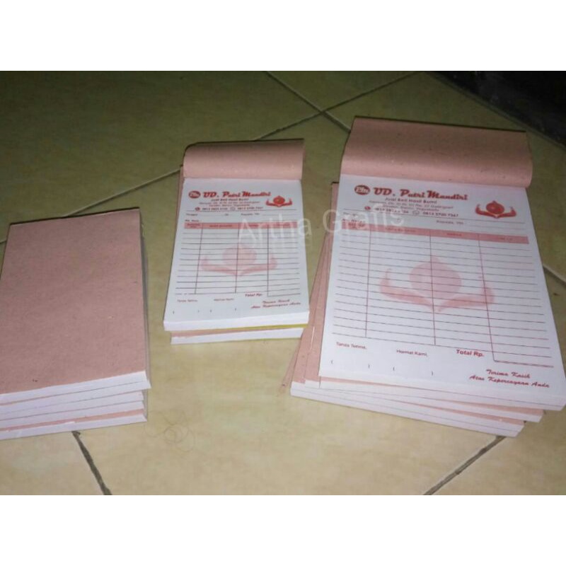 

Nota 1 Rangkap, 1 Warna ( 2 ukuran dalam 1 rim )