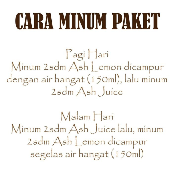 PROMO -  Paket Diet Ash Juice+Ash Lemon Original