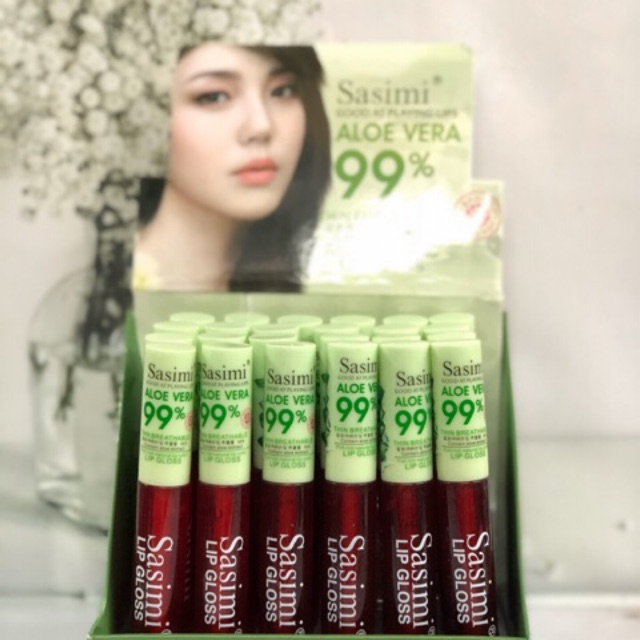 ( 24PCS ) LIPTINT ALOEVERA 99% SASIMI ORIGINAL &amp; MISS GIRL