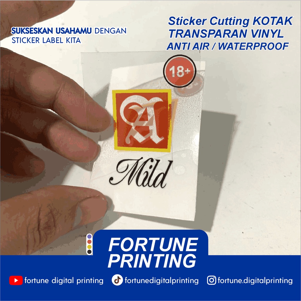 

Sticker KOTAK TRANSPARAN VINYL (ANTI AIR / WATERPROOF) KEMASAN MAKANAN PARFUM HP BOTOL GELAS INSTANT (KIRIM HARI INI)