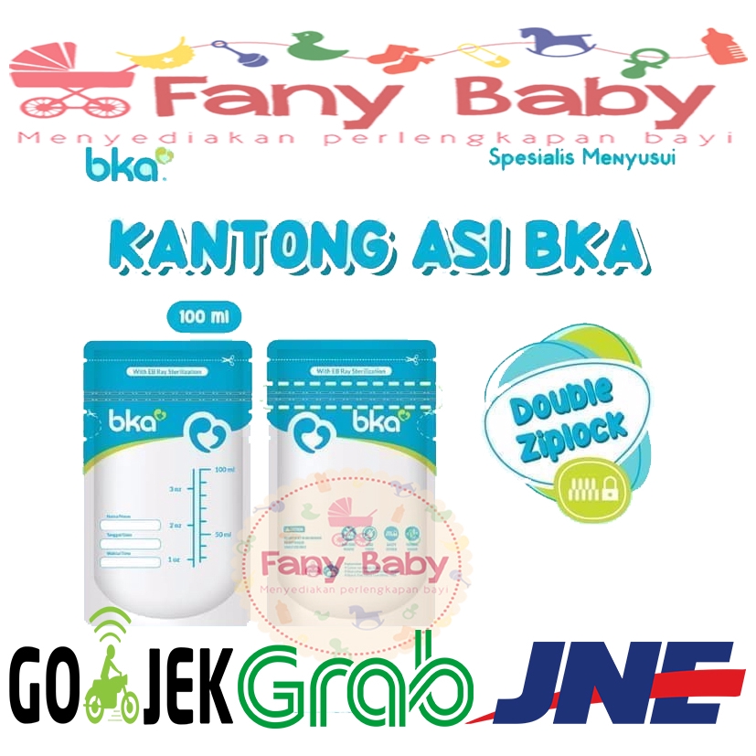 BKA BREASTMILK STORAGE BAGS [ 100ML ISI 30PCS ]
