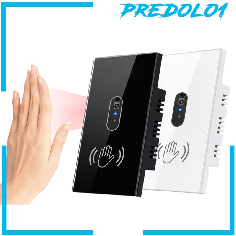 (Predolo1) Saklar Lampu Bahan Tempered Glass Dengan Sensor Inframerah 10 / 110v