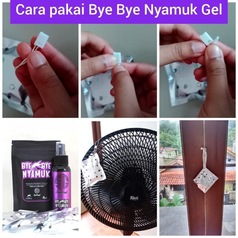 Bye Bye Nyamuk Gel Pengusir Usir Nyamuk Gel Gantung Non Pestisida Usir Nyamuk Mosquito Repellent Essensial oil