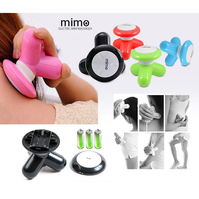 [BISA COD] Mimo Mini Massager Alat Pijat Getar Elektrik Electrical Mainan Massage Kaki Tangan Charger USB