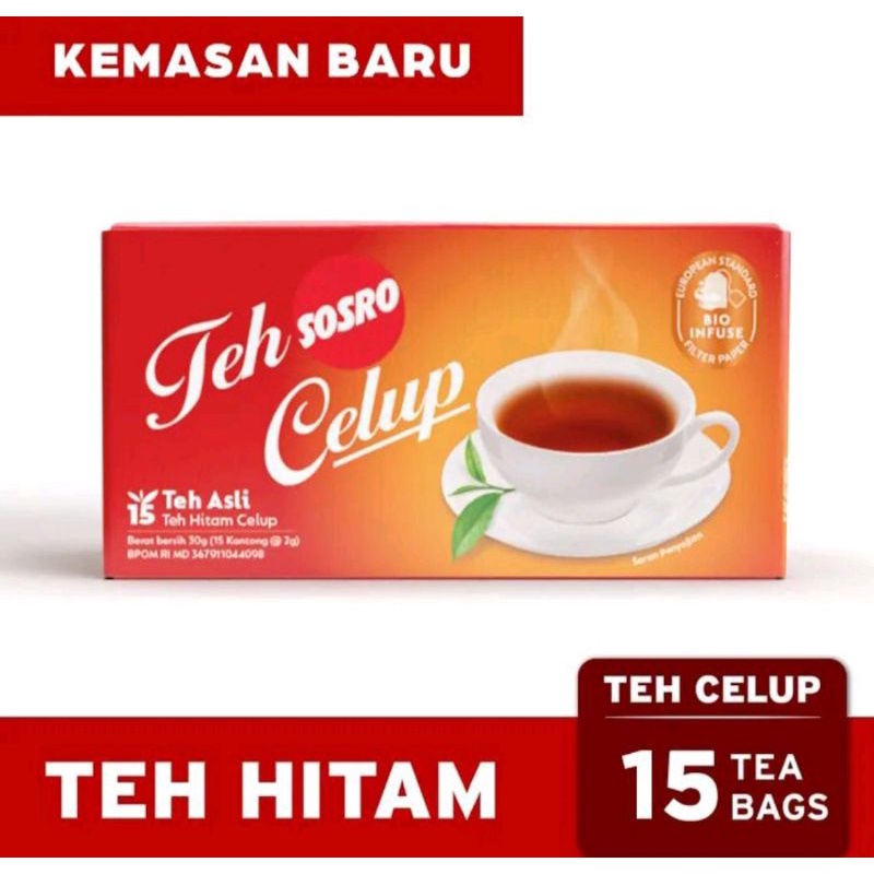 

Teh Celup Sosro isi 15 kantong