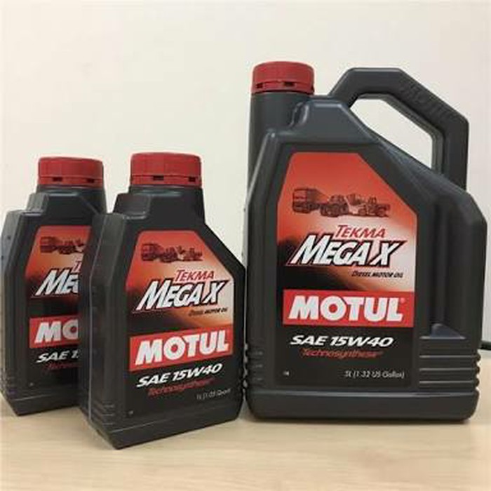 Oli mesin Diesel Motul Tekma Mega X Texma MegaX 15w-40 15w/40 diesel botol 1ltr