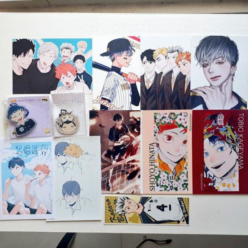 BOKUTO/KAGEYAMA/HINATA HAIKYUU ( KEYRING , POSTCARD )