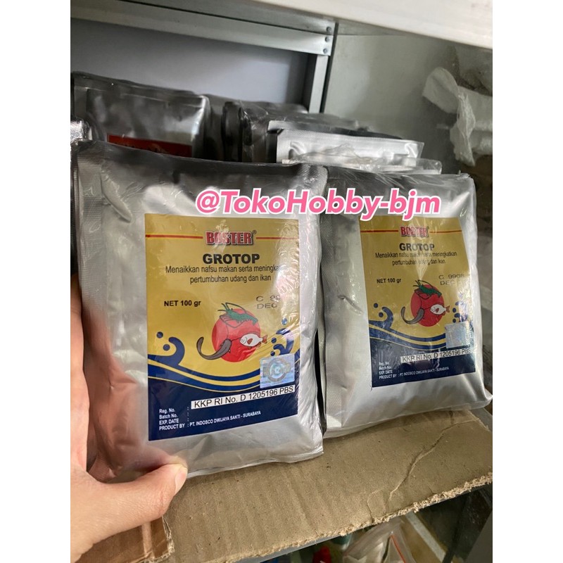 Boster grotop ikan udang ISI 5 pcs / vitamin ikan udang