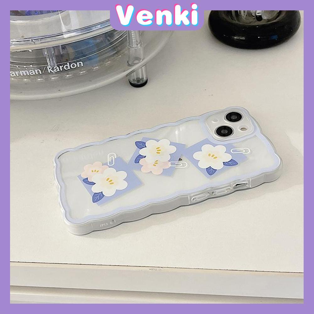 iPhone Case Silicone Soft Case Clear Case Wave Non-Slip Shockproof Camera Full Coverage Protection Flower Simple For iPhone 13 Pro Max iPhone 12 Pro Max iPhone 11 iPhone 7 Plus