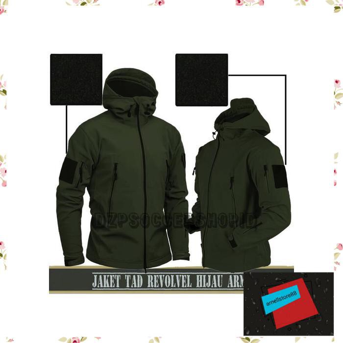 Jaket Pria parasut parka gunung TACTICAL TAD POLOS ARMY KK387