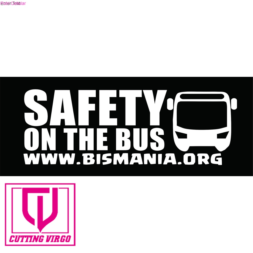 

Cutting stiker SAFETY ON THE BUS