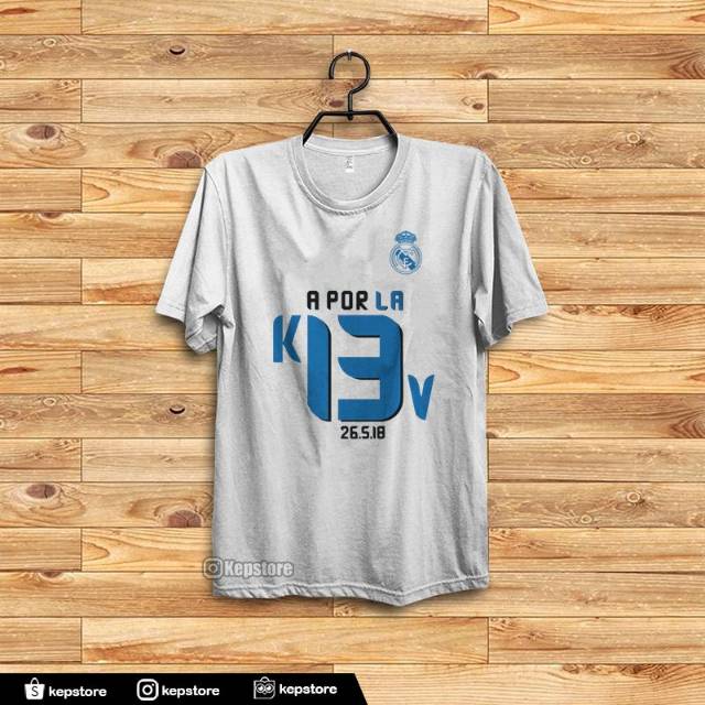  Kaos  Real  Madrid  Aporla 13 Final Kyiv Shopee Indonesia