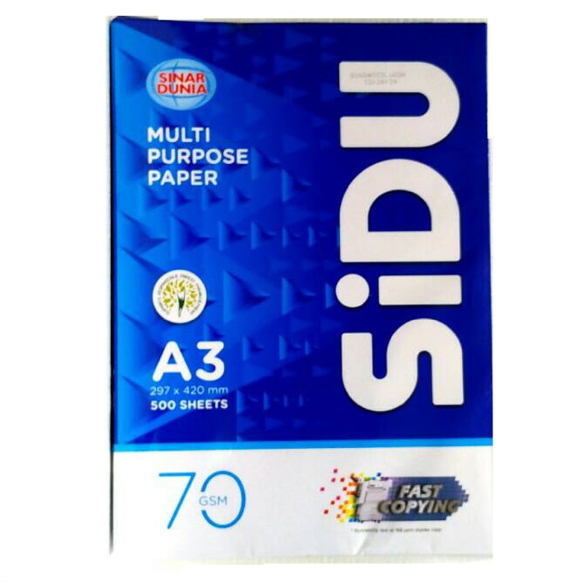 

KERTAS HVS SIDU 70 GRAM A3