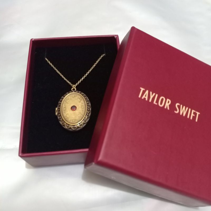 Taylor Swift We'll Run Locket Necklace RED Taylor's Version TV Official Merch Original