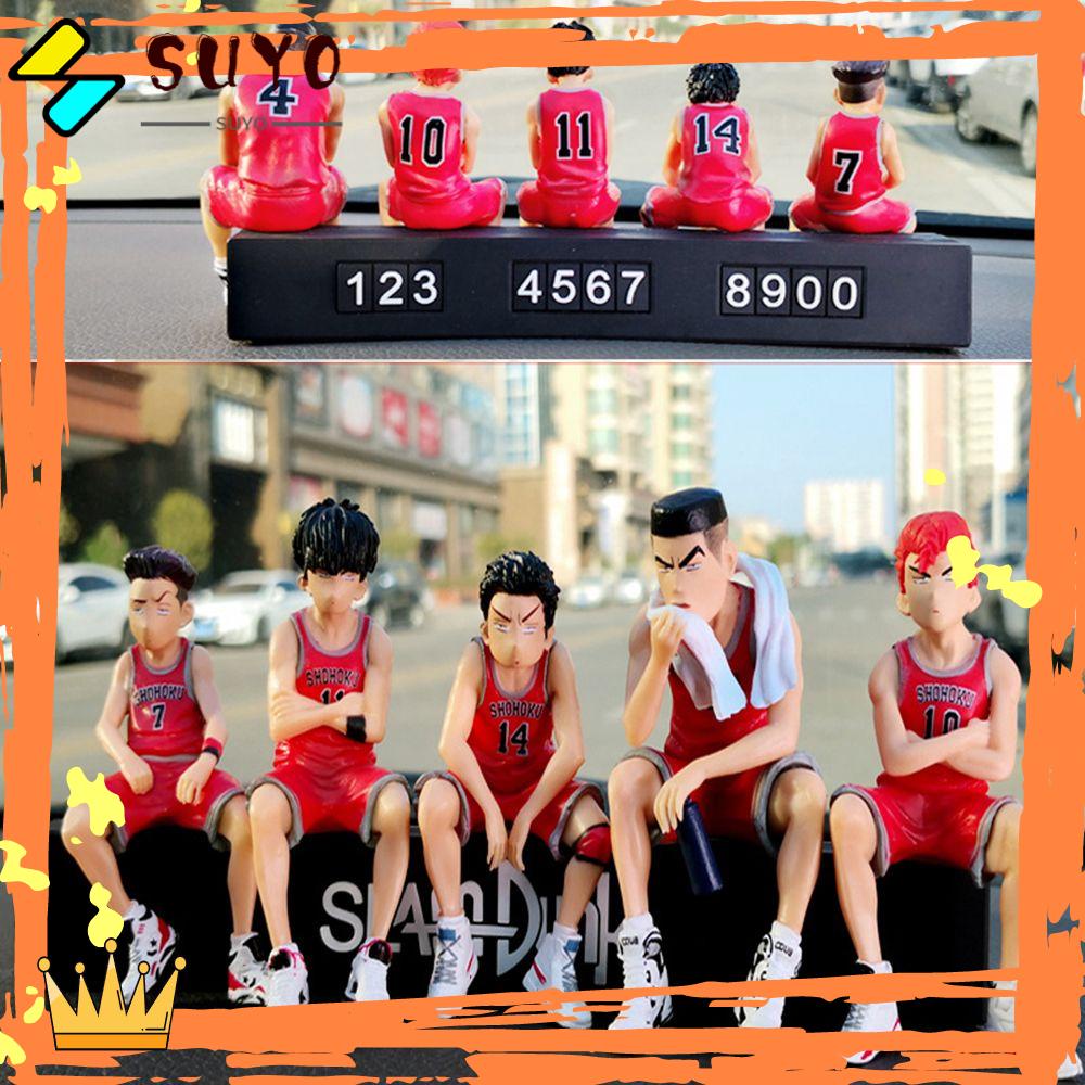 Suyo 5pcs / set Mainan Action Figure Karakter Kartun SLAM DUNK Sakuragi Hanamichi