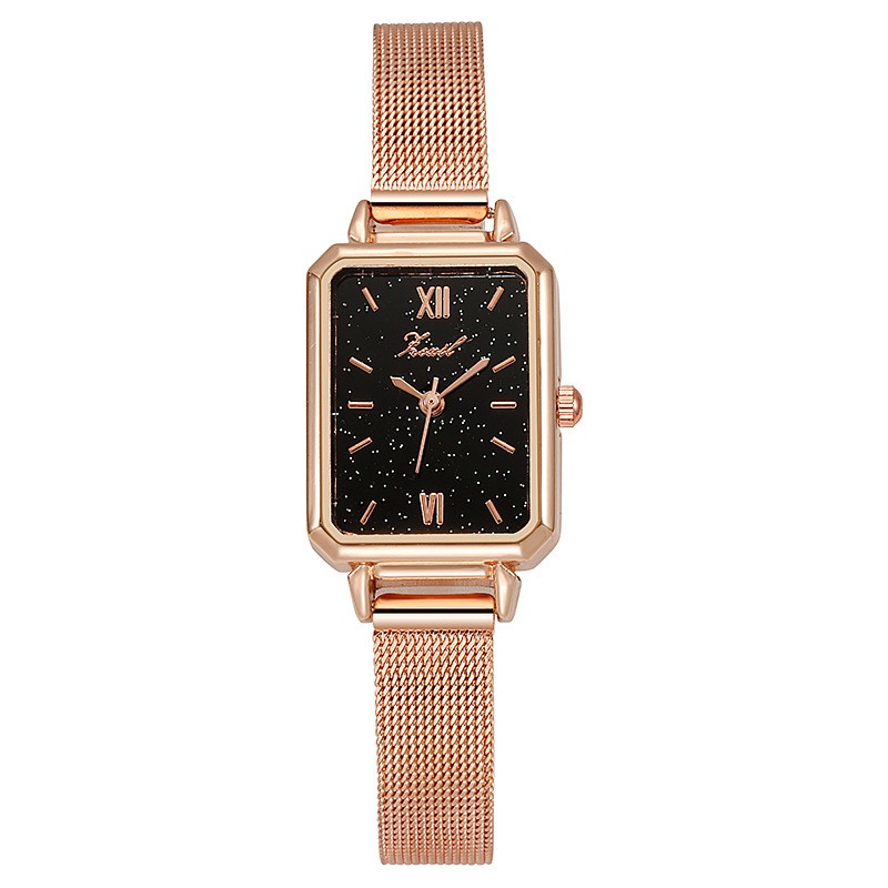 Watchyou Jam Tangan Wanita New Retro Casual Small Square Ladies Korean Fashion Trend Quartz Student Watches