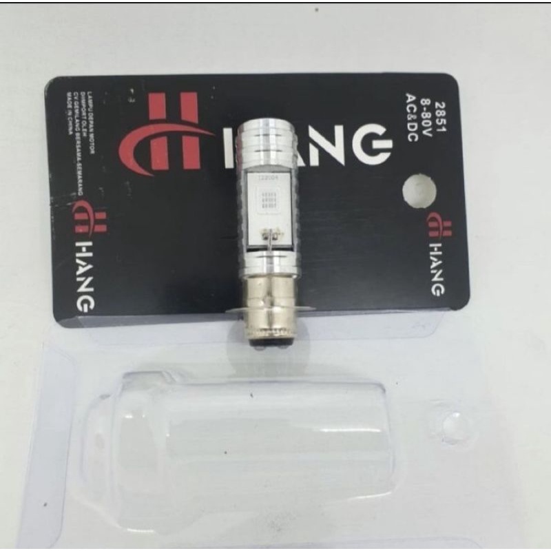 Lampu Depan LED AC Dc Nyala Biru Import