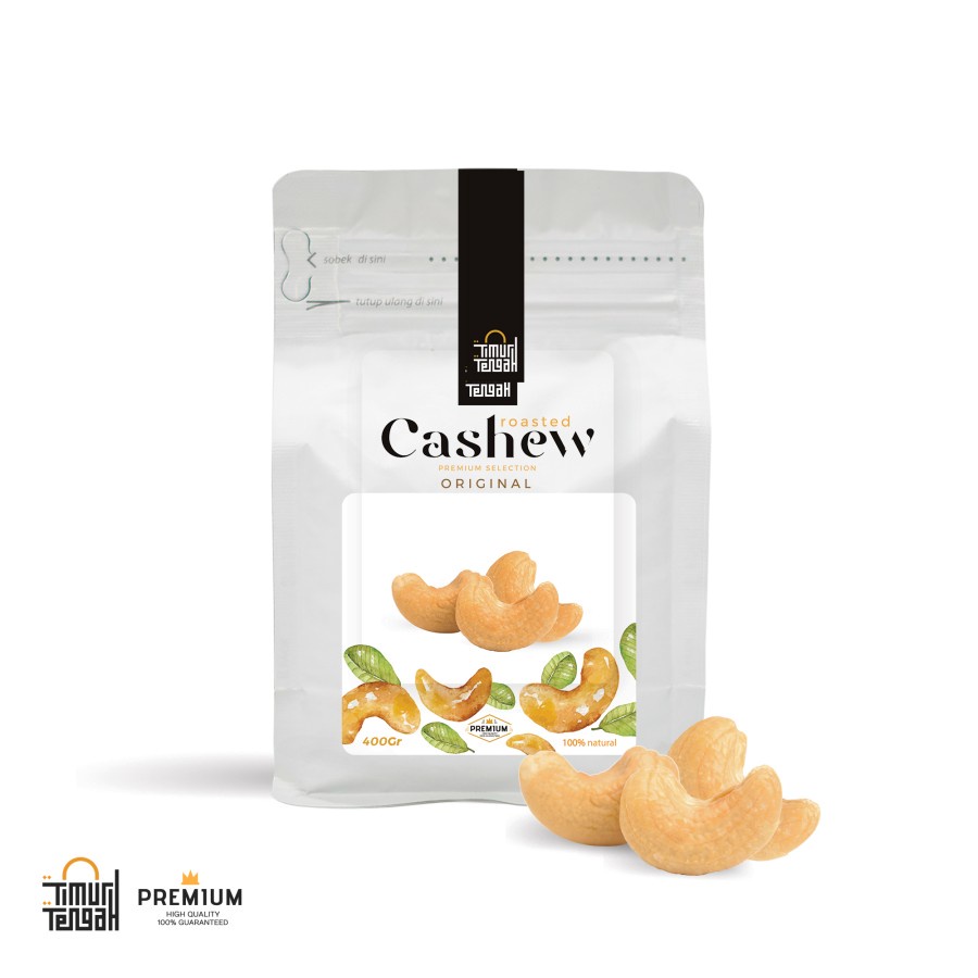 

Timur Tengah Kacang Mete Panggang 400 gr Original Cashew Nut Roasted