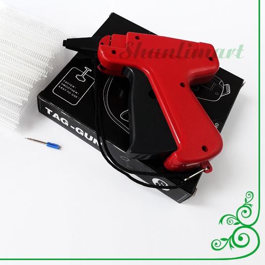 

۞ Paket Tag Gun + 1000 pcs Tag Pin + 1 pc Jarum Alat Memasang Hang Tag ➻