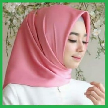 ✅ Silky Square  Segi Empat Satin Silk / Hijab Silky Sateen Square / Kerudung Segi Empat Satin Sillk