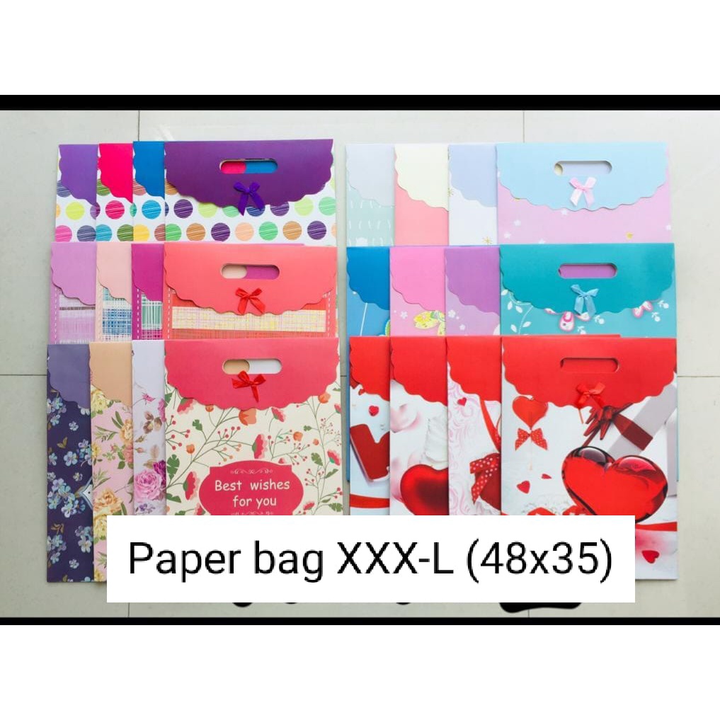 

Paper Bag Pita Motif/ Tas Kertas Kado/ Tas Ulang Tahun FG Uk. XXX-L (48 x 35 x 15 cm)